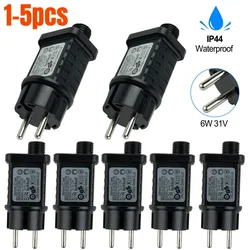5/1pcs 220V-240V Transformer String Lights 6W 31V Low Voltage LED Timer Power Supply Power Adapter For String Lights Lawn Lamps