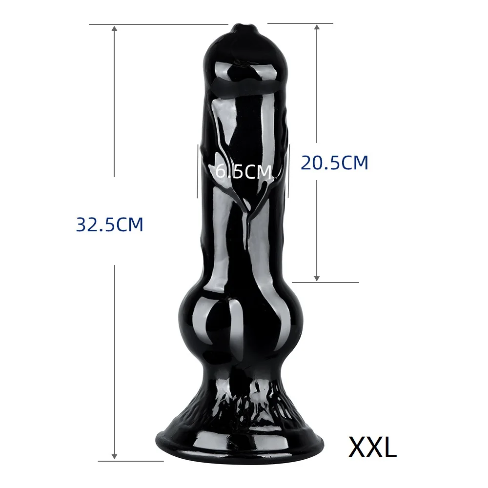 Soft Jelly  Animal Dog Dildo Realistic Thrust S-XXL Vaginal Anal Plug Adults Sex Toys For Women Men Masturbators Fake Penis Big view 3