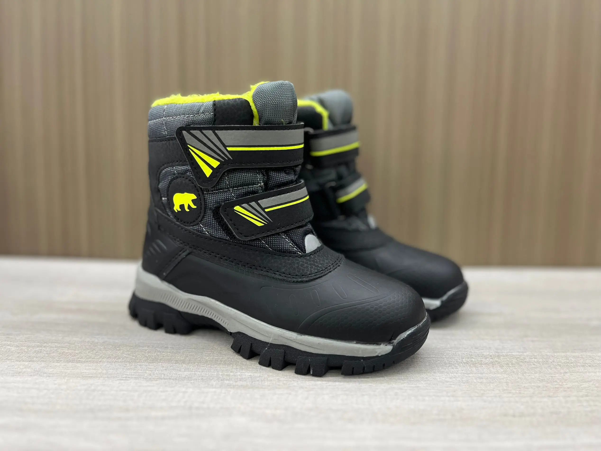 Top Quality Waterproof Children Snow Boots Fashion Boys Winter Shoes With Plush Non-Slip Thickening Keep Warm Size 25-30