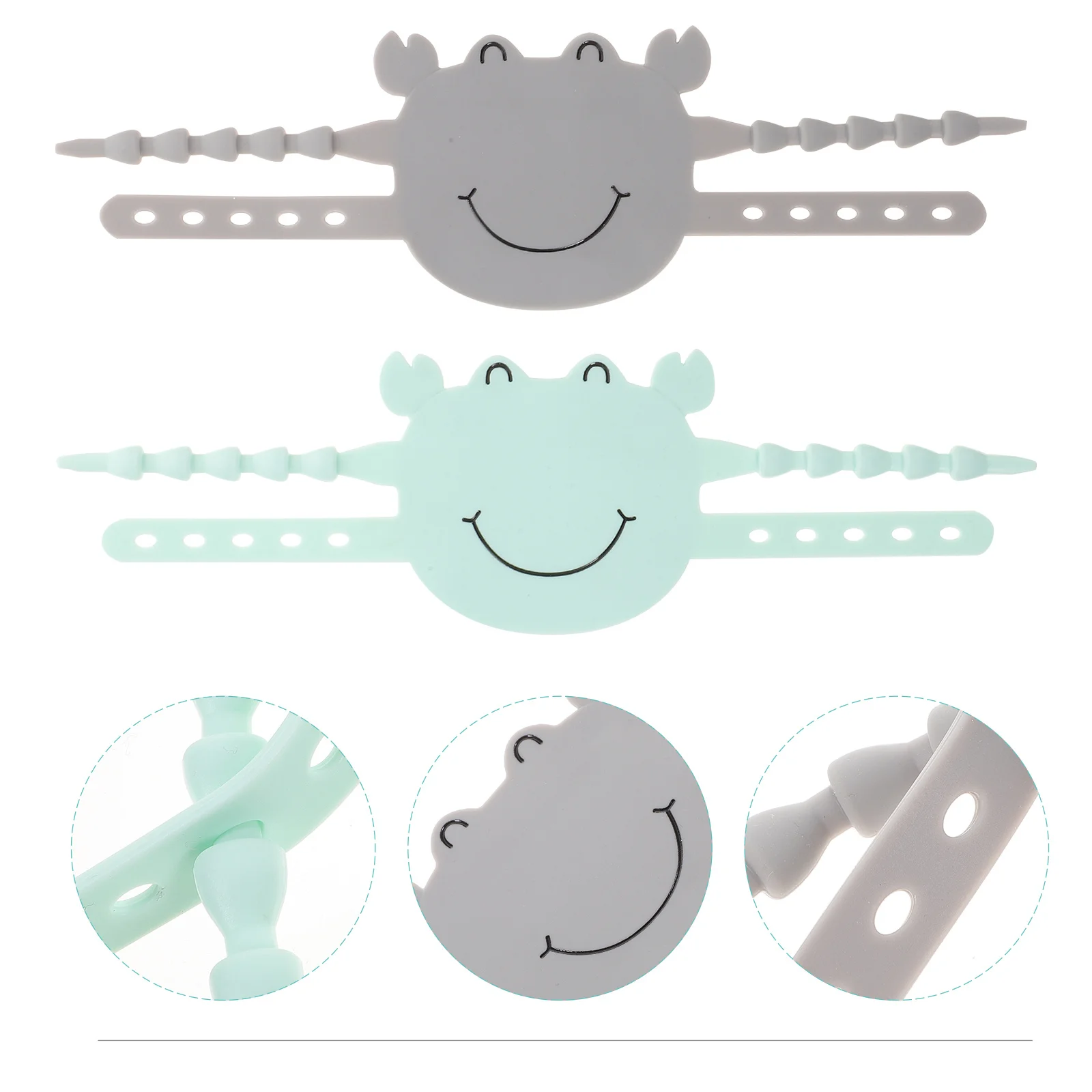 2 قطعة غطاء قفل صامت لمقابض الباب قابل للتعديل الباب سلام سدادة الطفل برهان مزلاج غطاء طفل سلامة المثبط مانع الضوضاء #2