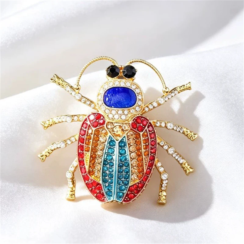 1Pc Retro Ladybug Beetle Cicada Brooch for Women Men Fashion Insect Brooches Pins Jewelry Trendy Accessories Party Gifts 2026