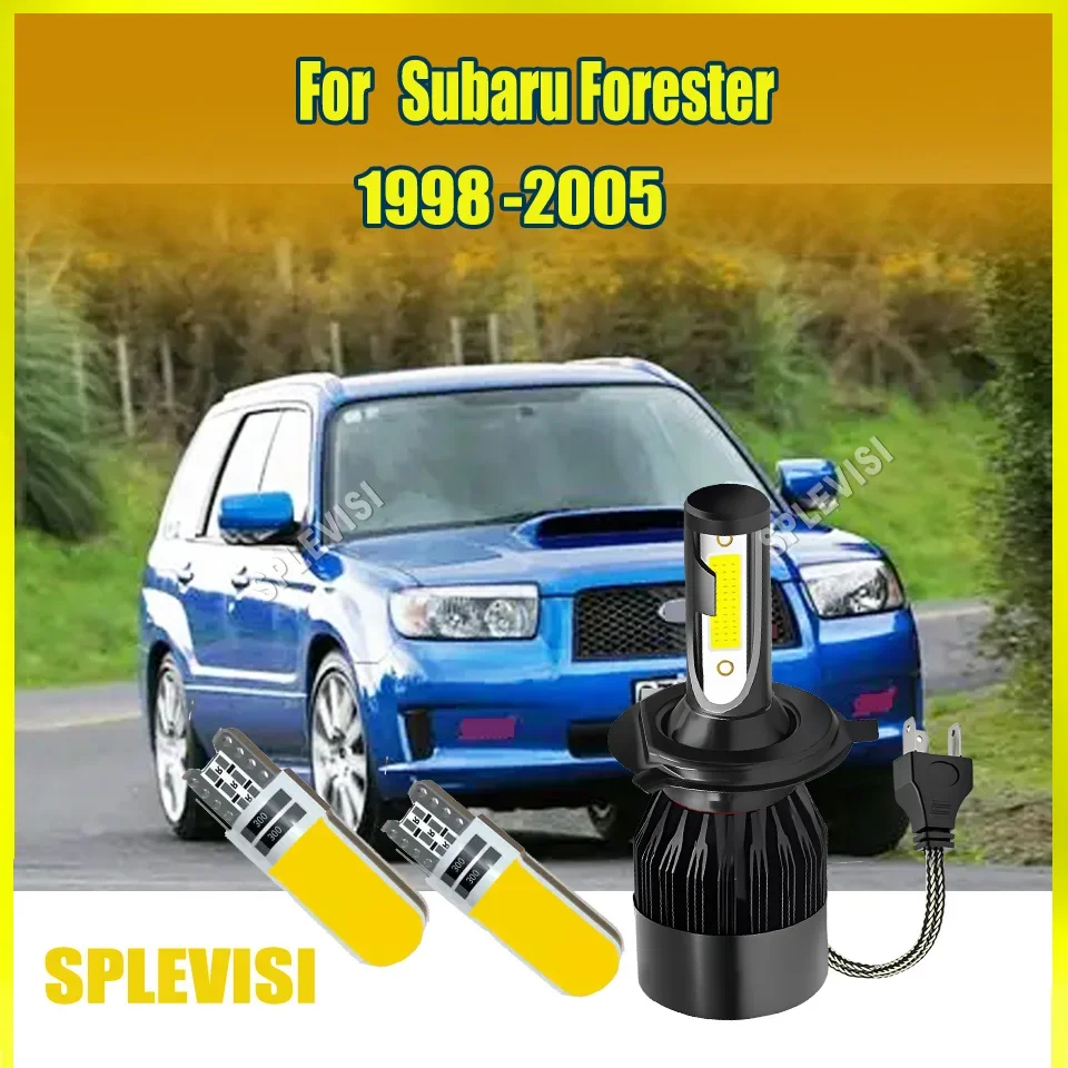 LED 6000K Headlight Kit High/Low Beam Superior Nighttime Visibility For Subaru Forester 1998 1999 2000 2001 2002 2003 2004 2005