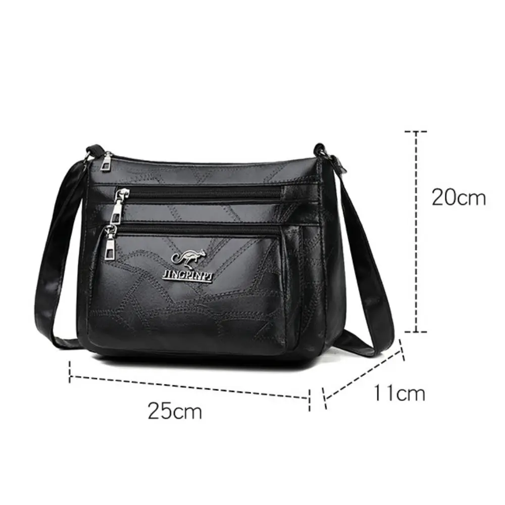 Fashion Ladies PU Leather Bag Women Crossbody Bag Multi-layer Shoulder Bags Handbag