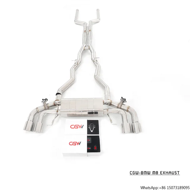 owling Sound Stainless Steel 304 or Titanium Performance Exhaust Muffler for F91 F92 F93 M8 4.4T Catback with Valves