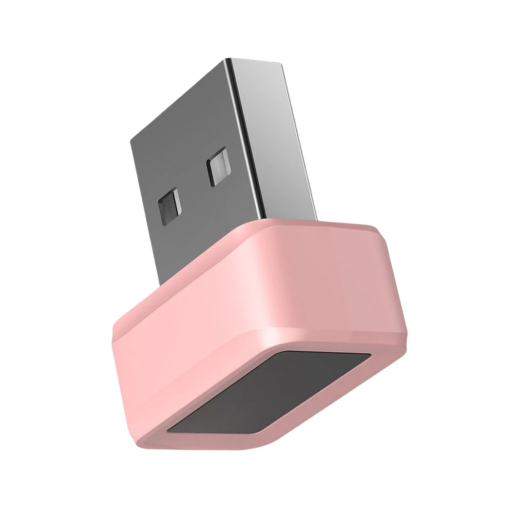 USB Fingerprint Key Reader Biometric Fingerprint Scanner 360° Touch Windows Hello FIDO U2F Mini Fingerprint Reader for Laptop