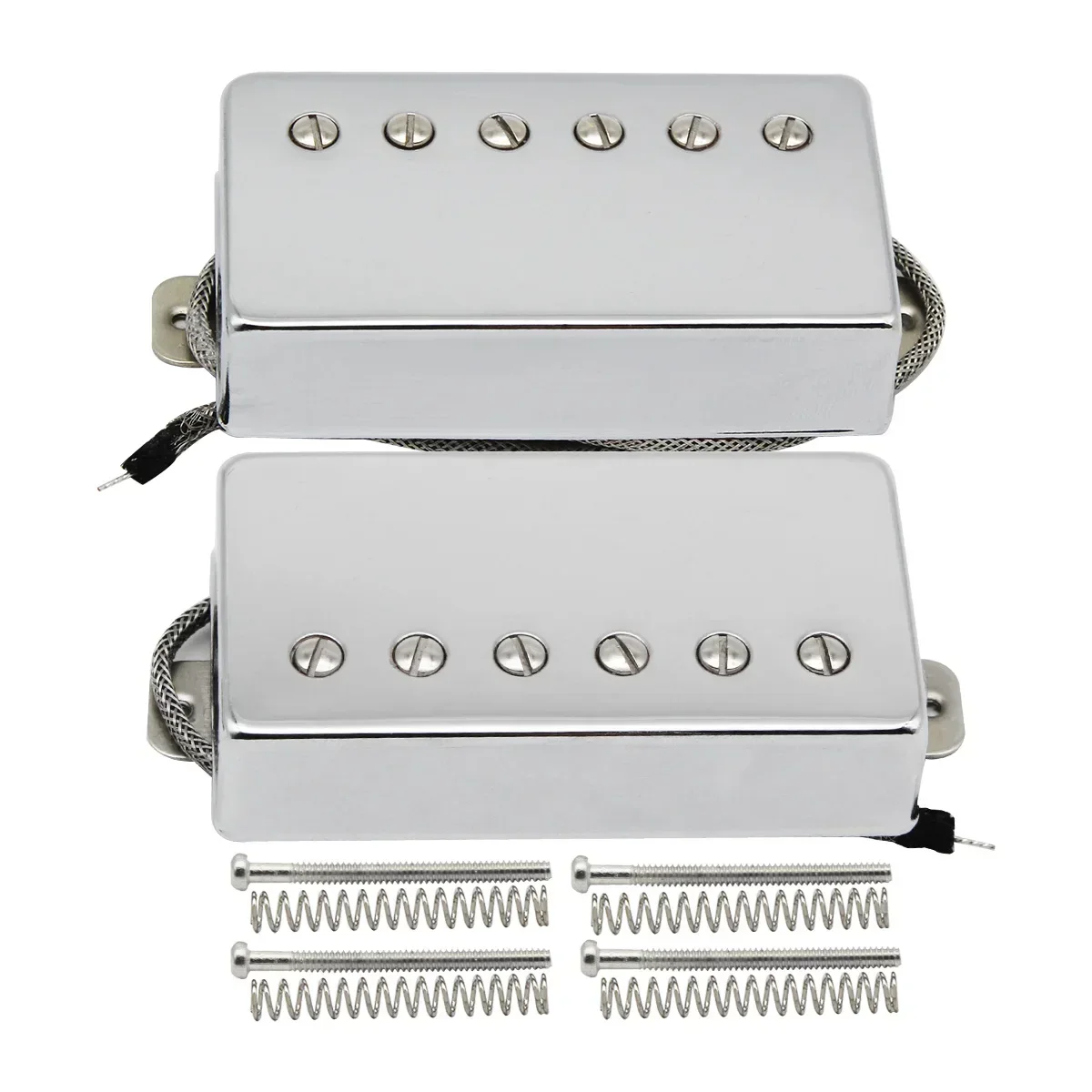 2pcs Alnico 5 Pickup Guitar Humbucker Pickups Neck+Bridge Set for LP Guitar Parts,Chrome/Gold Option