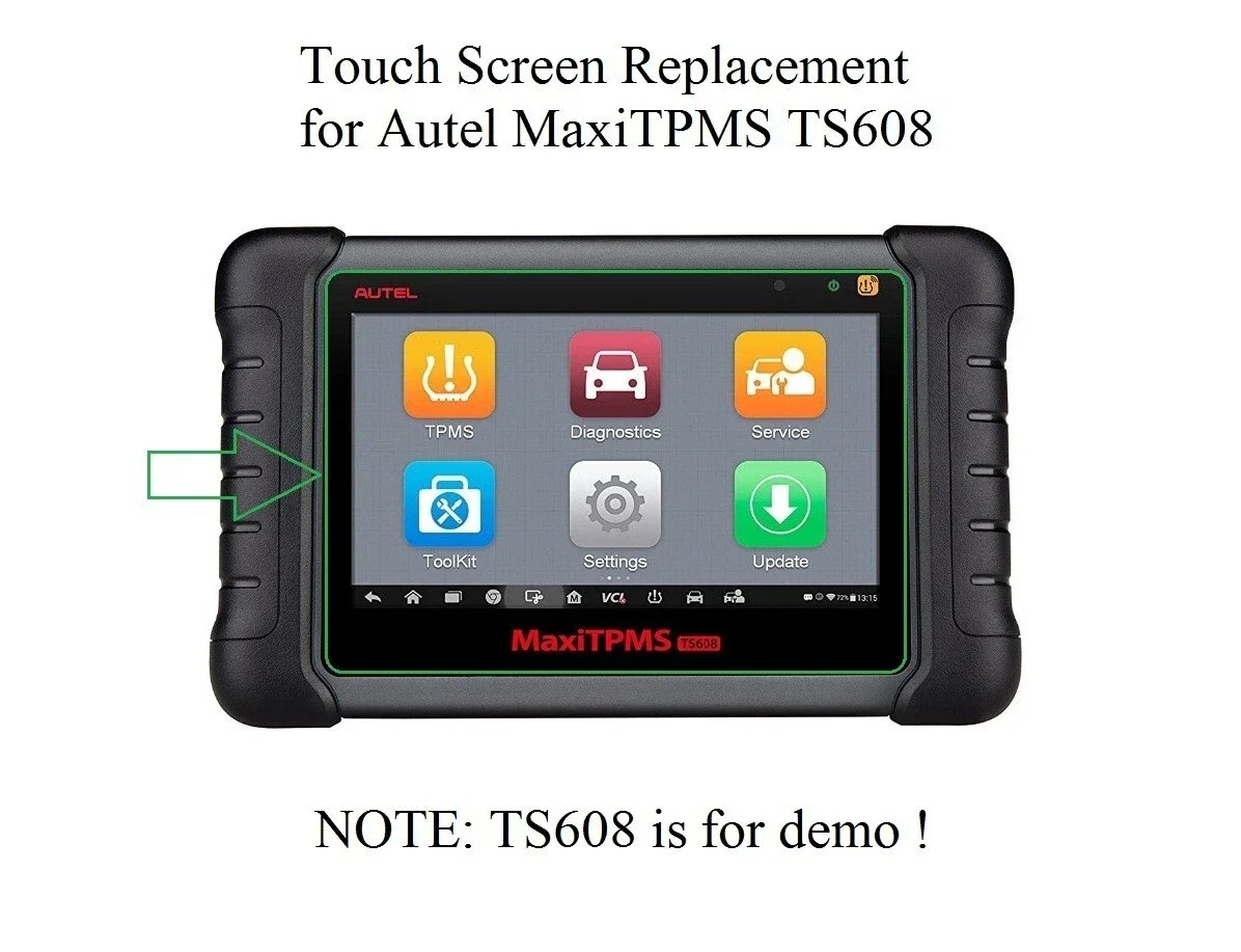Touch Screen Digitizer Replacement for Autel MaxiTPMS TS608 Scan Tool