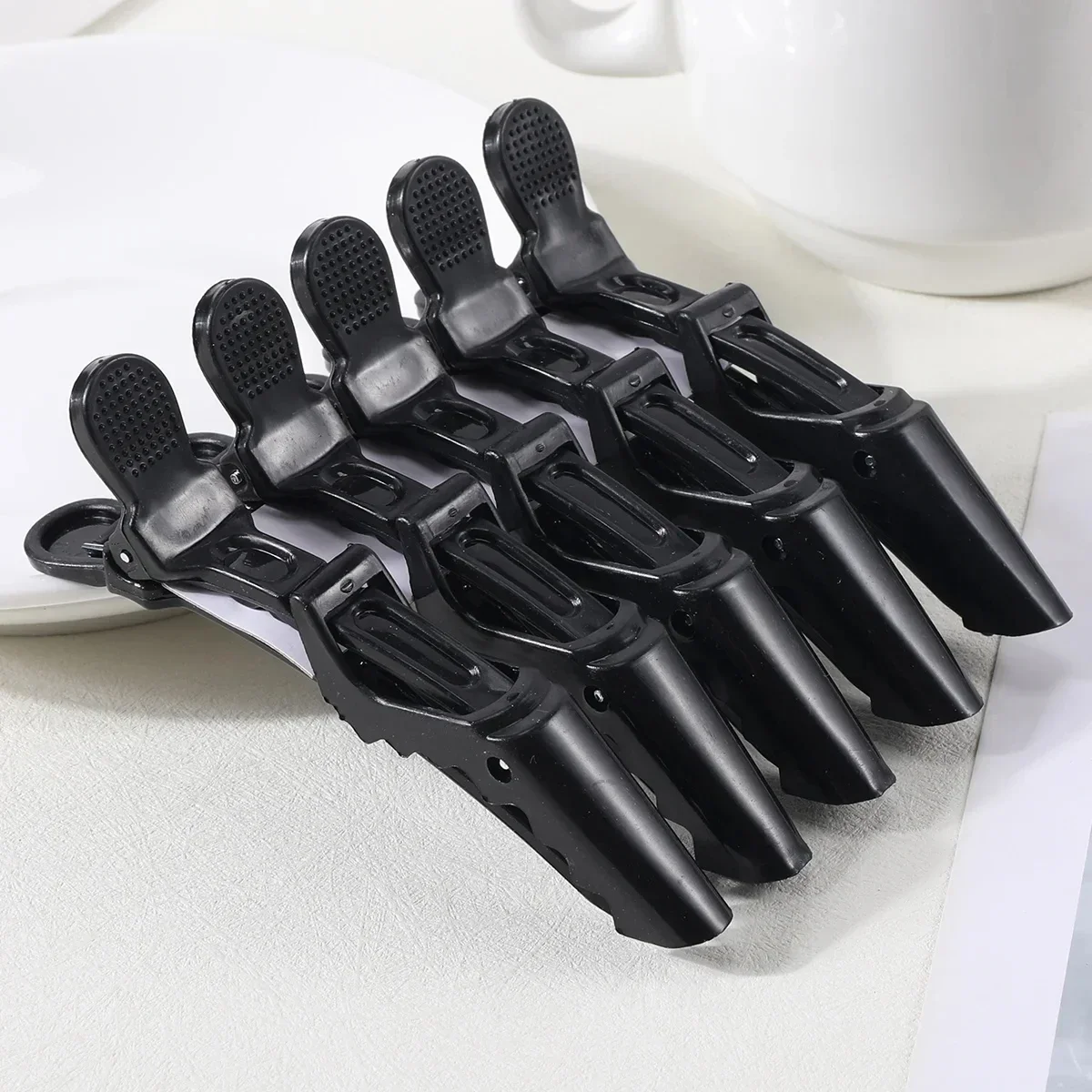 5PCS Alligator Hair Clip Hairdressing Clamps Plastic Hair Claw Hairpins Barber Clips for Salon Styling Tools  Hair Accessories