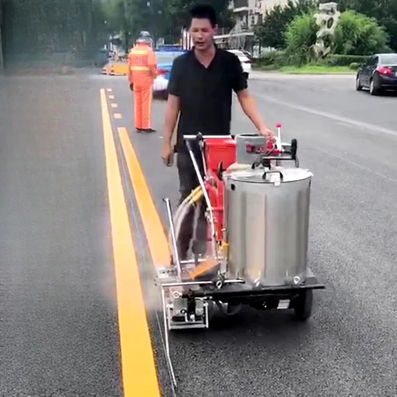 

Машина для маркировки дорожных линий Автоматическая машина для маркировки горячим расплавом Прочное автоматическое оборудование для изготовления термопластика