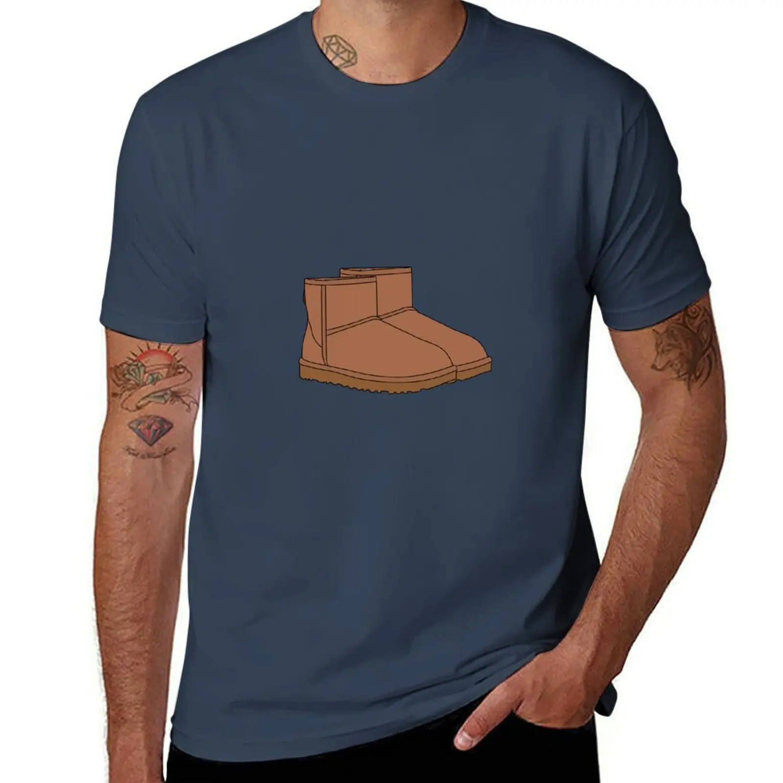 Brown Ugg Boot Minis T-Shirt summer shirt tshirts personalised black t shirts for men