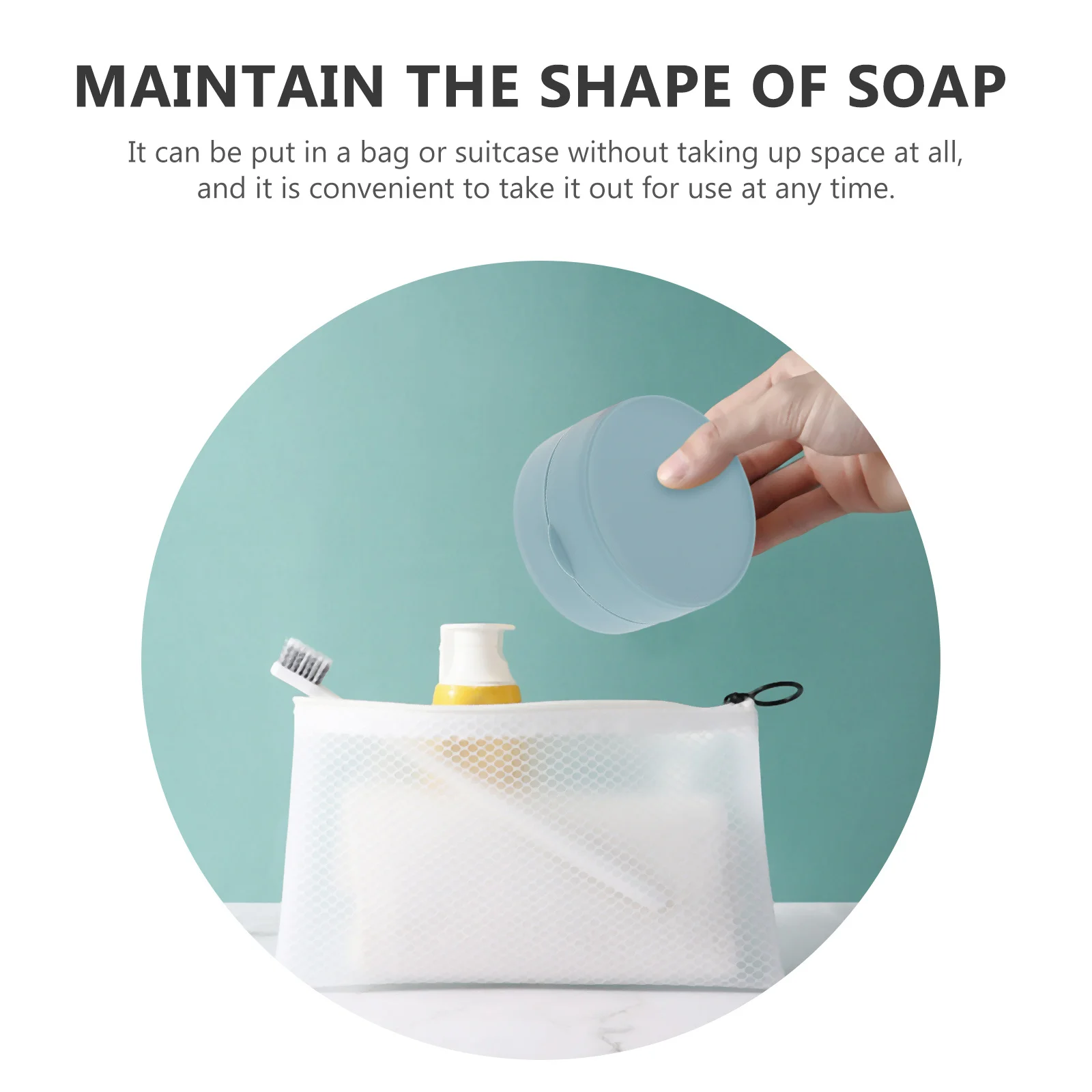 

2pcs Portable Travel Soap Holder Storage Case For Bar Organizer Container Rack Simple Lightweight Soap