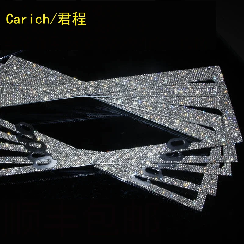 License plate frame, diamond setting, license plate frame