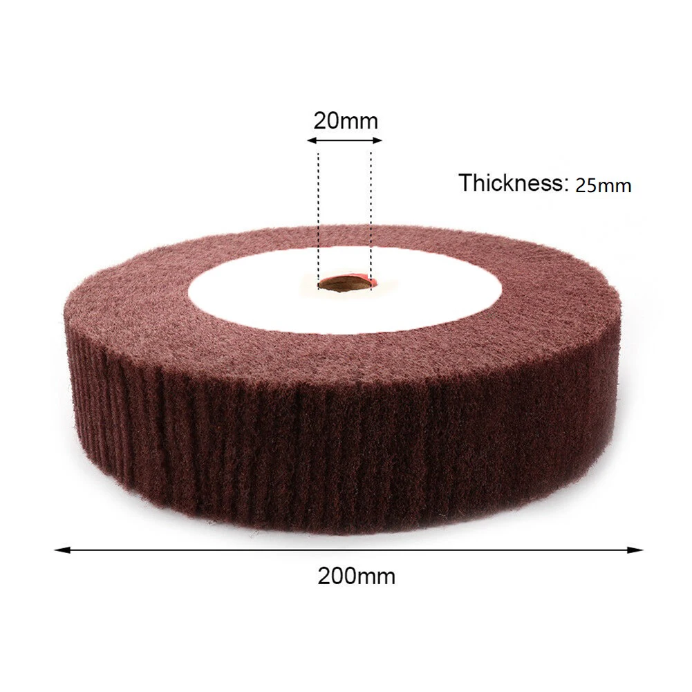 Nylon Fiber Flap Polishing Wheel Disc Grit Non-Woven Abrasive Buffing Pad Abrasive Scouring Grinding Flap Wheel Abrasive Tools