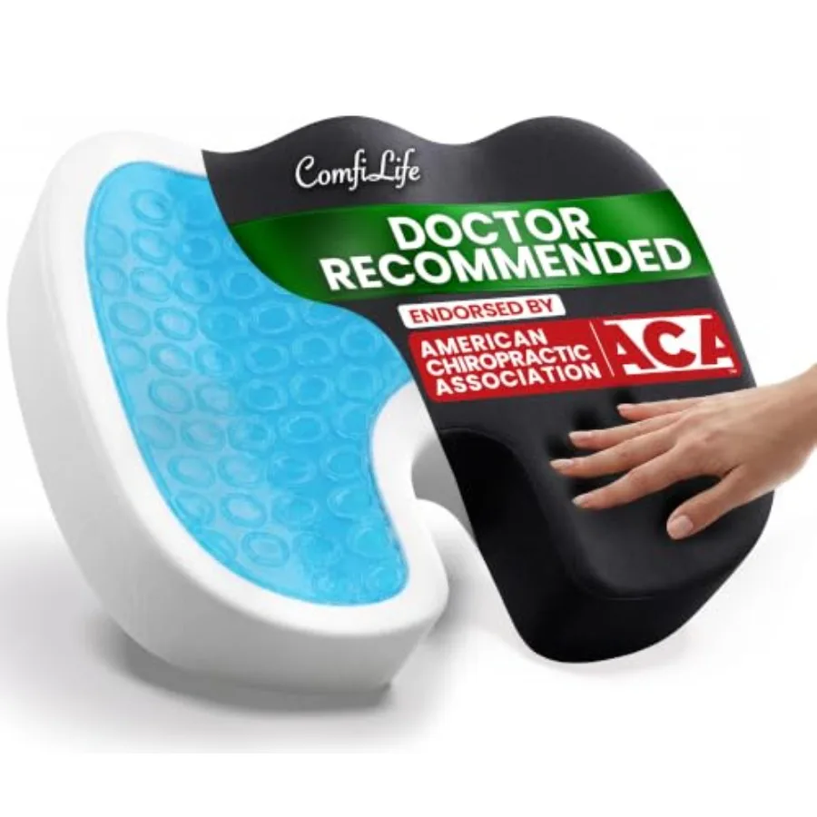 Premium Gel and Memory Foam Seat Cushion Doctor Recommended Office Chair Cushion, Car Seat Cushion Chair Cushions for Back and