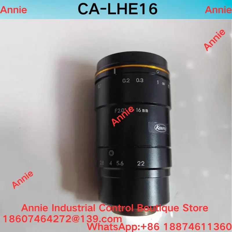 Second-hand test OK.  CA-LHE16 Large Target Industrial Camera Lens