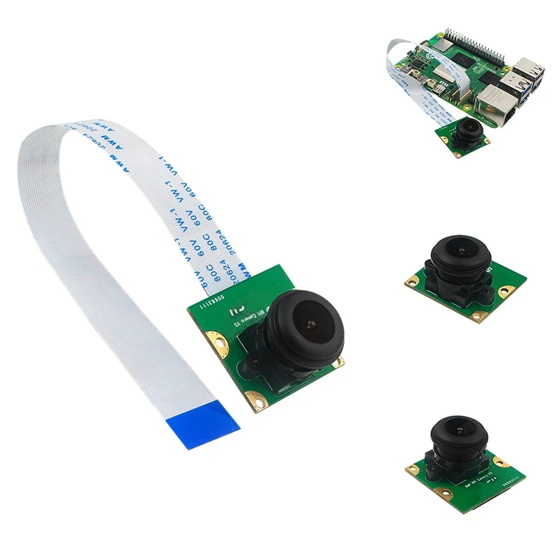 

8MP IMX219 Mini Camera Module For Raspberry Pi 5, MIPI-CSI Interface 130° FOV With Pi5 Flexible Cable