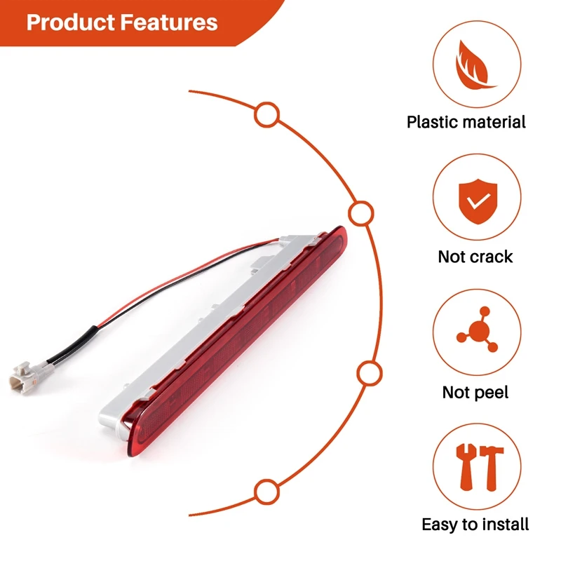 Terza terza luce di Stop dinamica, fanale posteriore posteriore per Toyota Hilux Revo Vigo 2015 2016 2017 2018 guscio rosso