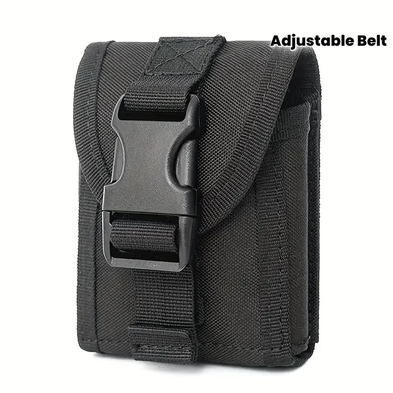 Modular Nylon Organizer: 1-Pack EDC Waist Pack & MOLLE Pouch with Belt. Hand Washable for Outdoor & Tactical Use.