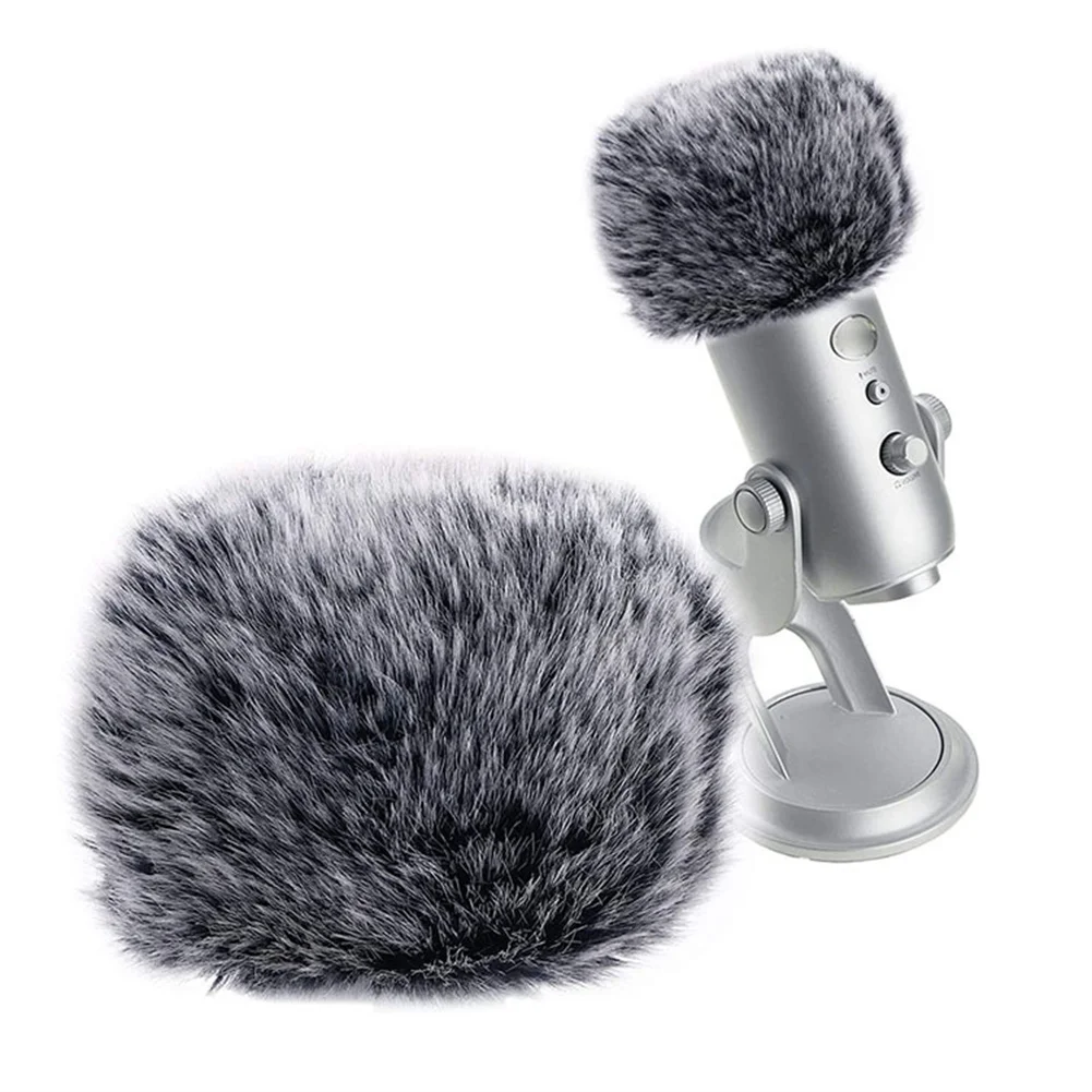 

Plush Microphone Cover Windscreen Sleeve Compatible For Blue Yeti Condenser Microphone