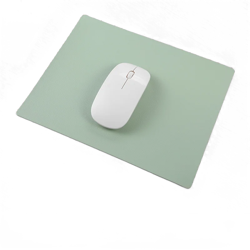 1 szt. Podkładka pod mysz ze skóry PU wodoodporna śliczna podkładka na biurko jednolity kolor Kawaii biurowe akcesoria do komputera stacjonarnego artykuły biurowe