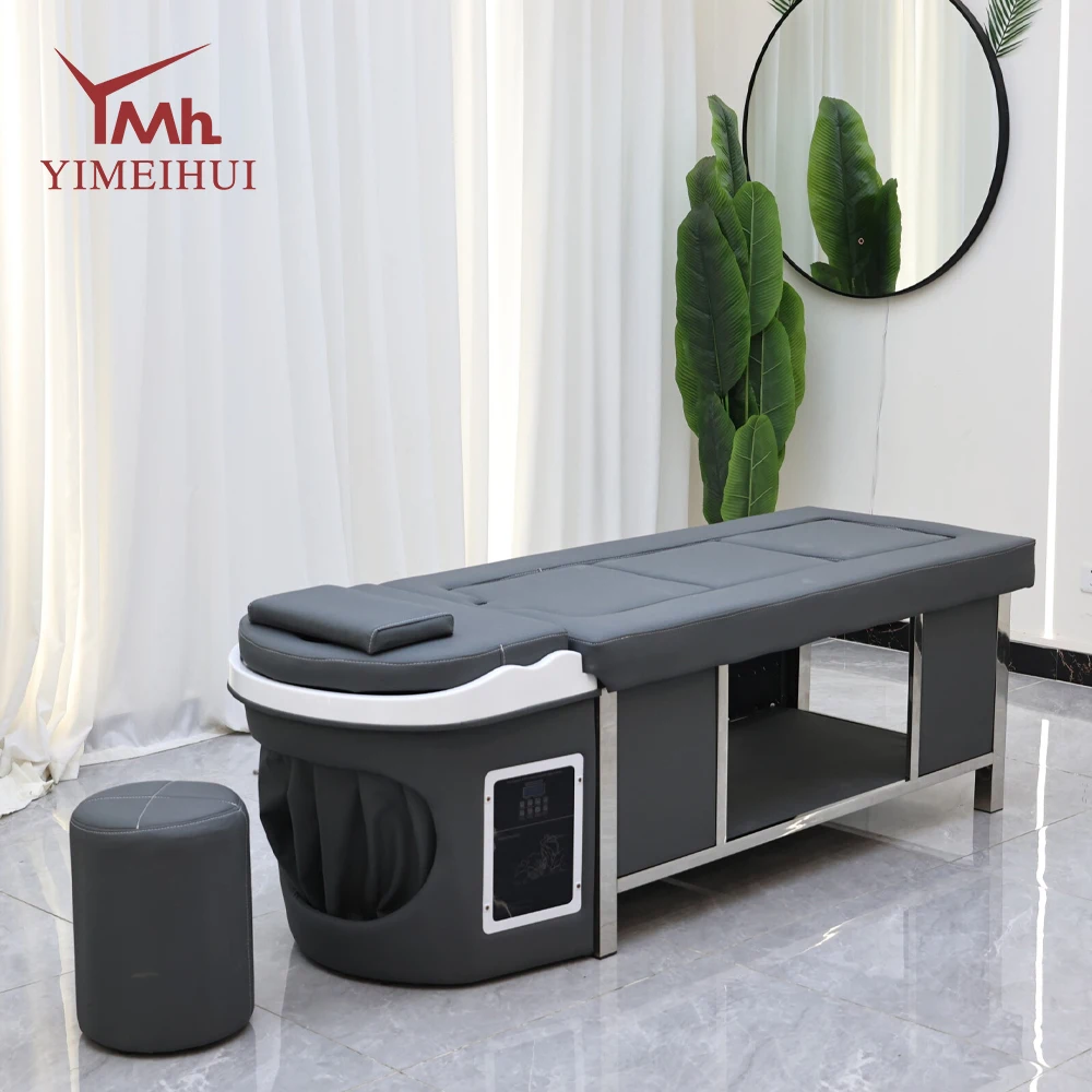 Thai Shampoo Bed Massage Steam Water Circulation Acupuncture Hair Washing Salon Equipment