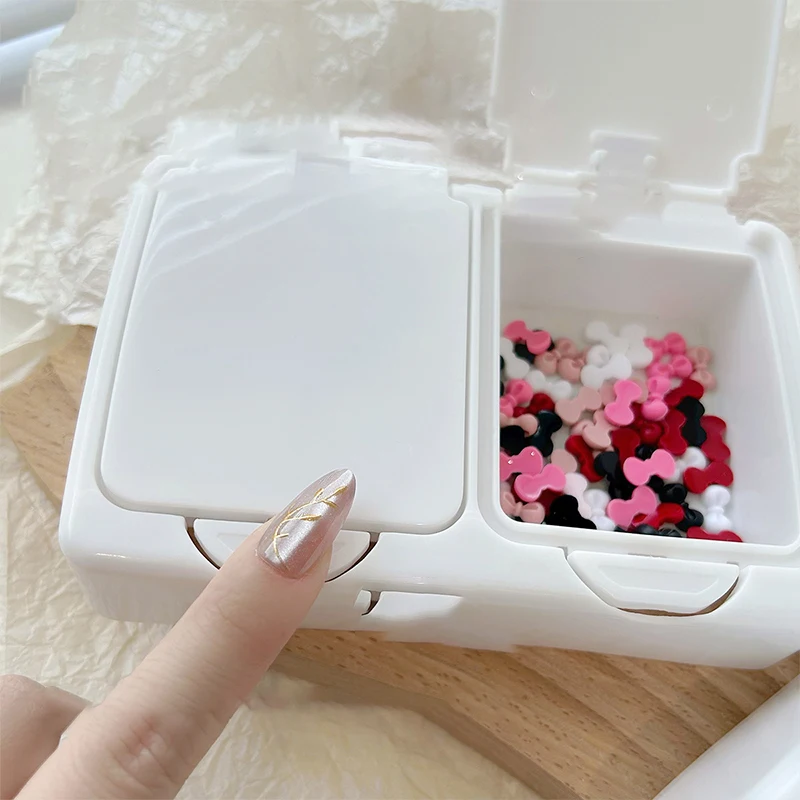 Strumenti per unghie vuoti stile pop-up Gioielli Dischetti di cotone Scatola di immagazzinaggio Griglia singola Doppia griglia Custodia per organizer Accessori per manicure