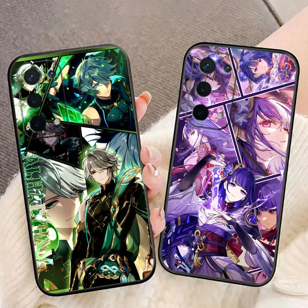 Zhongli Xiao Genshin Impact Phone Case For OPPO A5X A6X A5 A6 A17 A38 A53 A54 A55 A57 A58 A60 A74 A78 A93 A94 A98 A72 Shell Case