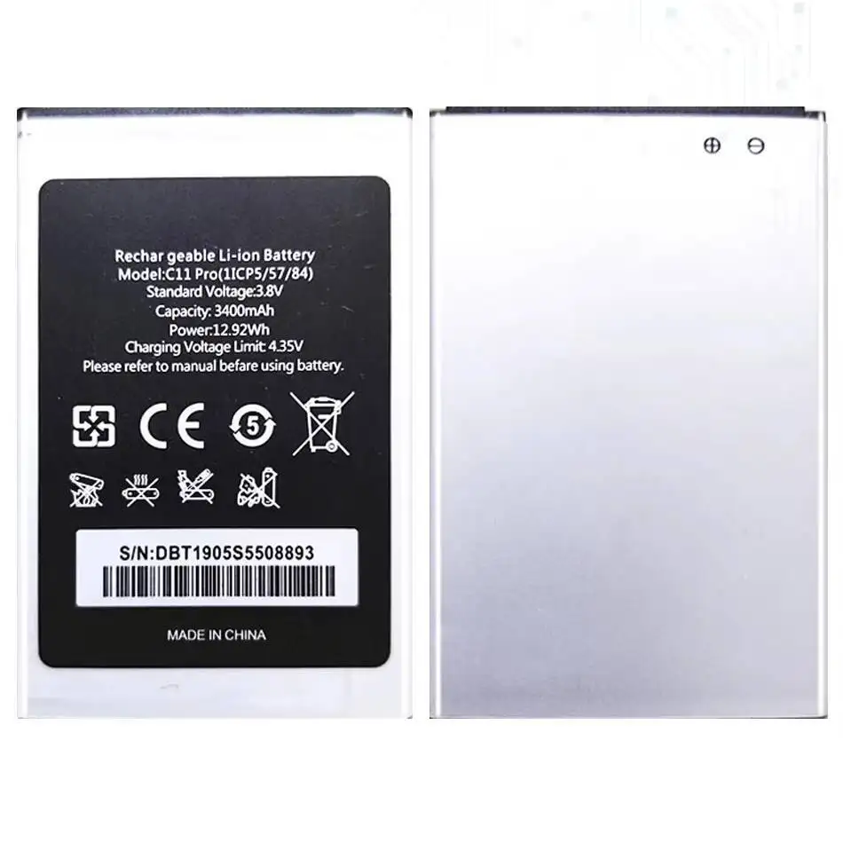 

3400Mah For Oukitel C11 Pro Mobile Phone Battery Durable