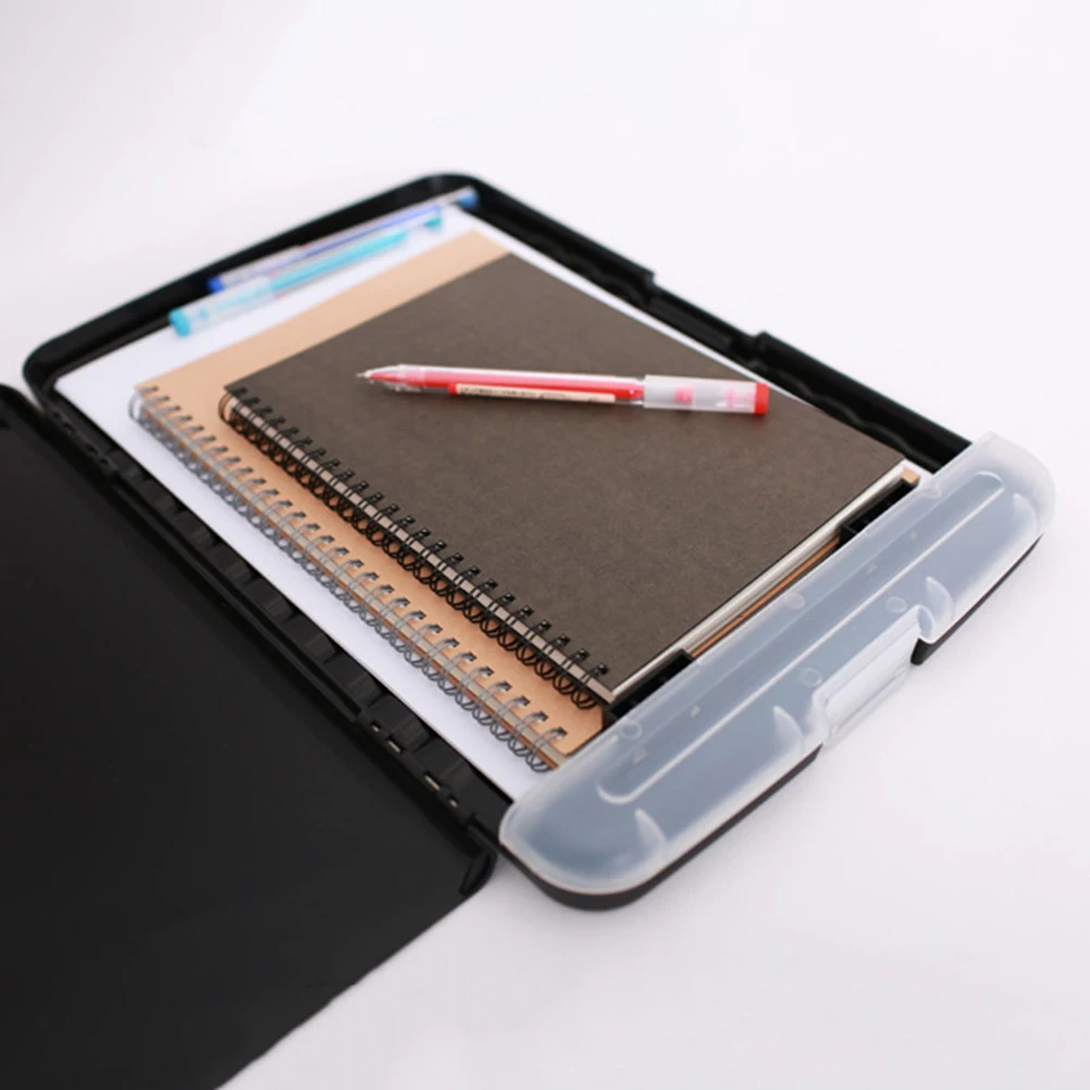 

Waterproof Paper Storage Box Clip Board A4 Writing Pad Holder Lightweight Memo Office Folder School Supplies Document Organizer