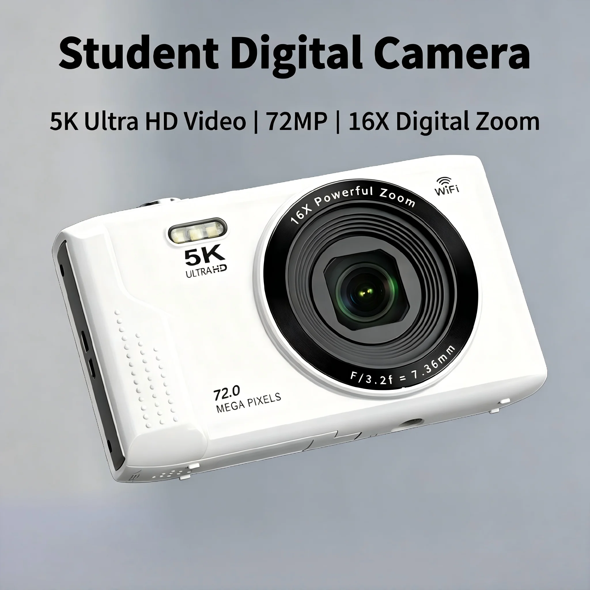 

Видеокамера 72 МП 5K Ultra HD с 16-кратным цифровым зумом, светодиодной подсветкой, записью в режиме замедленной съемки, недорогая CCD-камера