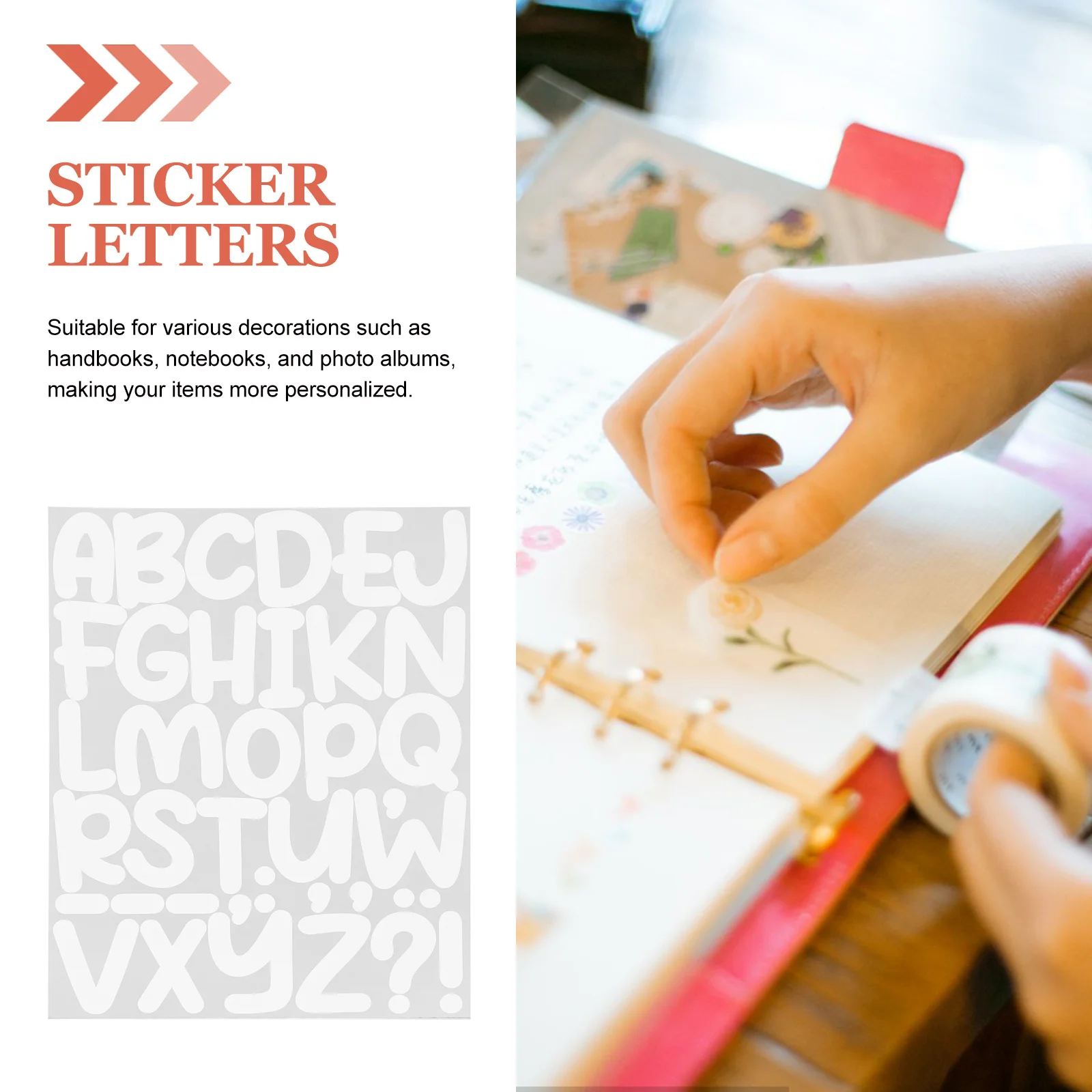 

12 Sheets Number Letters Stickers Vinyl Durable Easy Apply Remove for DIY Scrapbooking Journal Supplies Decorative Laptop Water