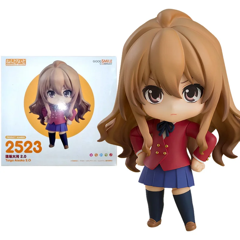 In Stock Original Good Smile Nendoroid GSC 2523 Aisaka Taiga 2.0 10CM Anime Figure Model Collectible Action Toys Gifts