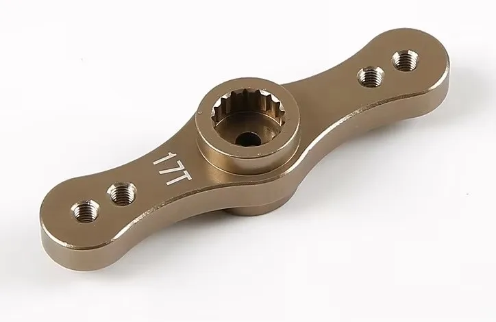 CNC Machining Aluminum Alloy Symmetrical Steering Servo Arm For 1/5 ROFUN HPI BAJA 5B 5T 5SC 17T/15T