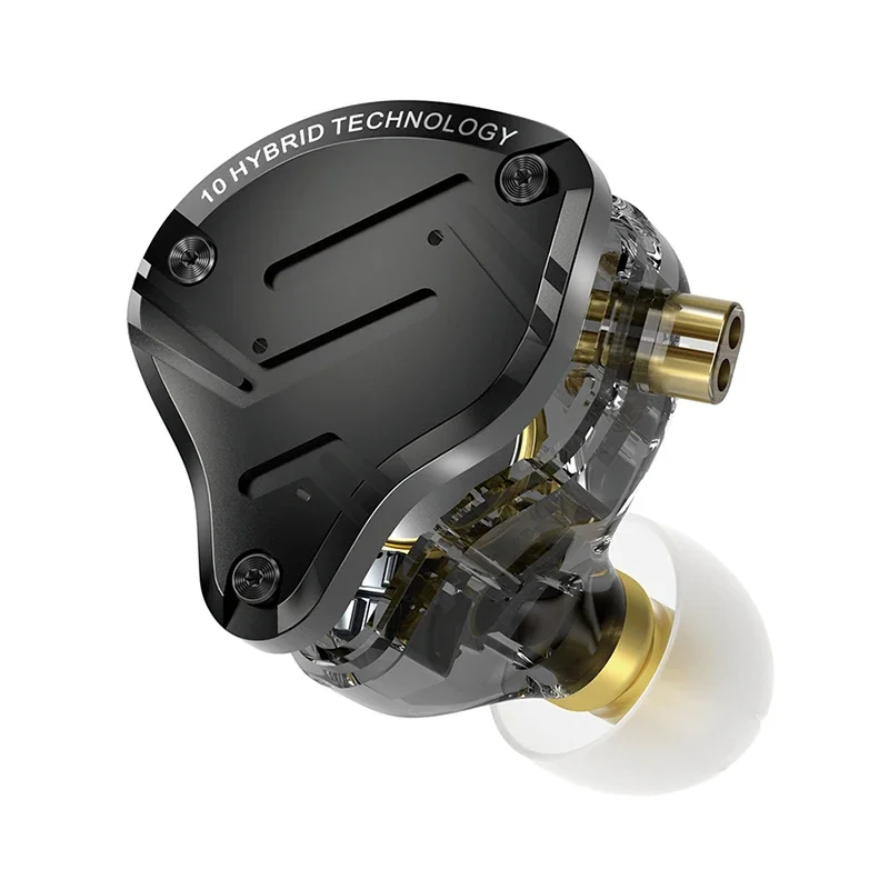 KZ ZS10 PRO X 1DD + 4BA casque en métal pilotes hybrides HIFI basse écouteurs moniteur intra-auriculaire suppression de bruit écouteurs ZS10PROX