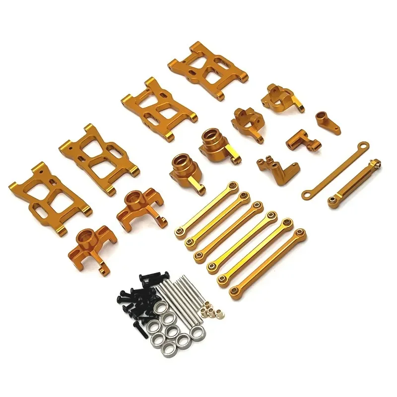 WLtoys 1/14 144016 144018   Kit tazza sterzo tirante braccio oscillante aggiornamento in metallo parti di automobili telecomandate RC