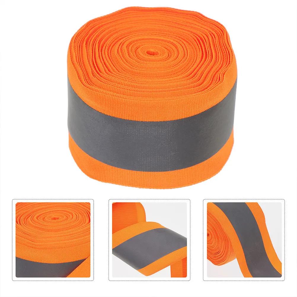 

1 Roll 5 Meters Reflective Strip Sew On Clothes Safety Tape For Jackets Vests Bags Dog Collars Clothing Gear Webbing Trim