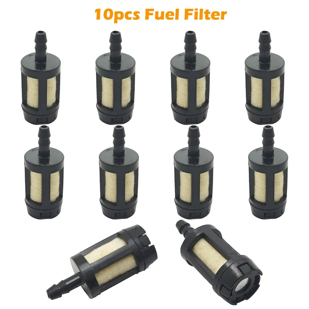 10pcs General Fuel Filter For Gasoline Garden Machinery Grass For Chainsaws Blowers Trimmer Chainsaw Carburetor Garden Tools