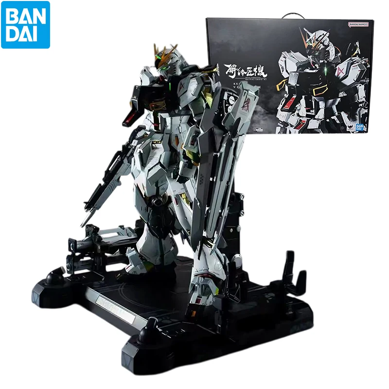 In Stock Original Bandai Metal Structure Kaitai‑Shoki RX‑93 ν Gundam Collectible Desktop Display Assembly Model Toy Gift