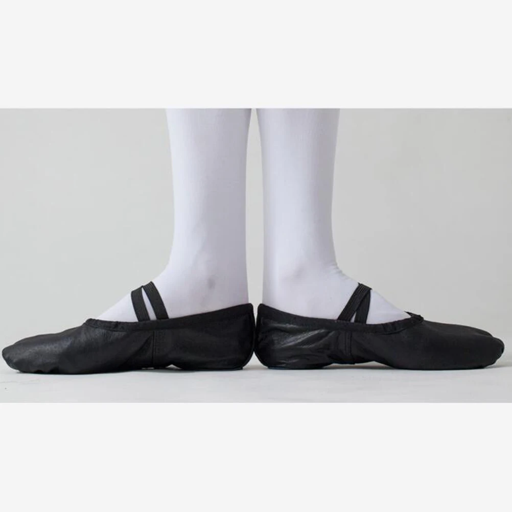 

Yoga Ballet Dance Shoes Lightweight Slippers Gymnastics Jazz Black Sole Men Women Stretch Belt