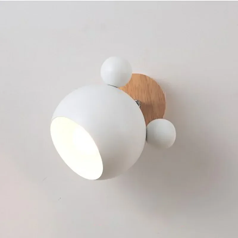 

Nordic Personalized Macaron LED Wall Light Children's Bedroom Bed Cartoon Mickey Cute Reading Bedlight