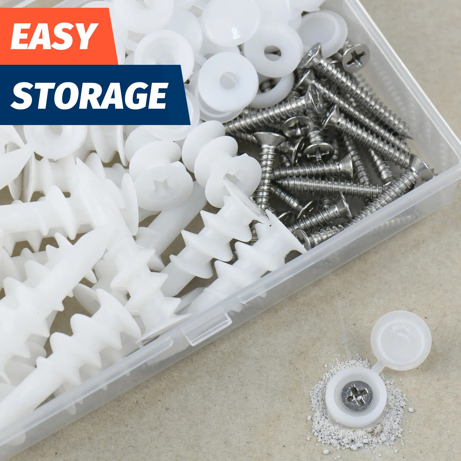 80Pcs Self Drilling Drywall Anchors and #8 Screws Wall Anchors for Drywall Heavy Duty Holds Upto 75LB No Pre Drill Hole Required image 4
