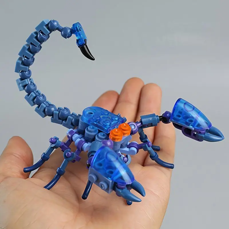 Children's Assembled Building Blocks: Scorpion, Mantis, Insect Transformable Assembly Dragonfly Small Pieces Beetle Spider Toys