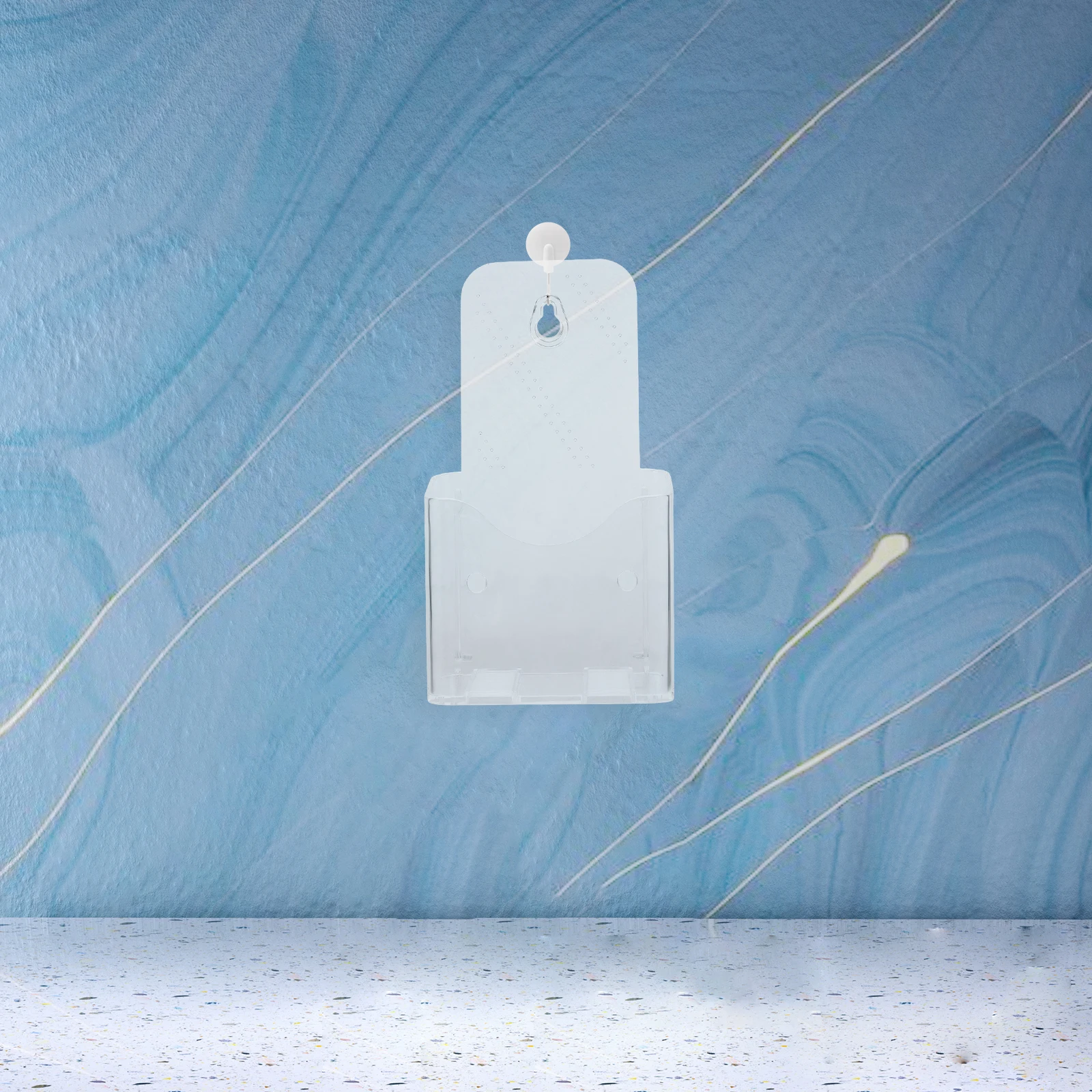 2pcs Acrylic Files Rack Transparent Document Organizer Wall Mount Magazine Holder Brochure Card Holder Office