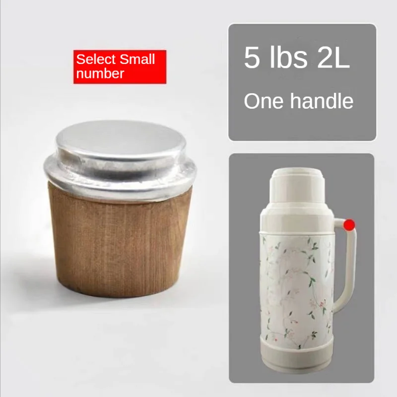 2pcs Natural Wood Thermos Bottle Stopper Safety Durable Seal Cork Plug Wine Brewing Seal Stopper Home Replace Kettle Accessories