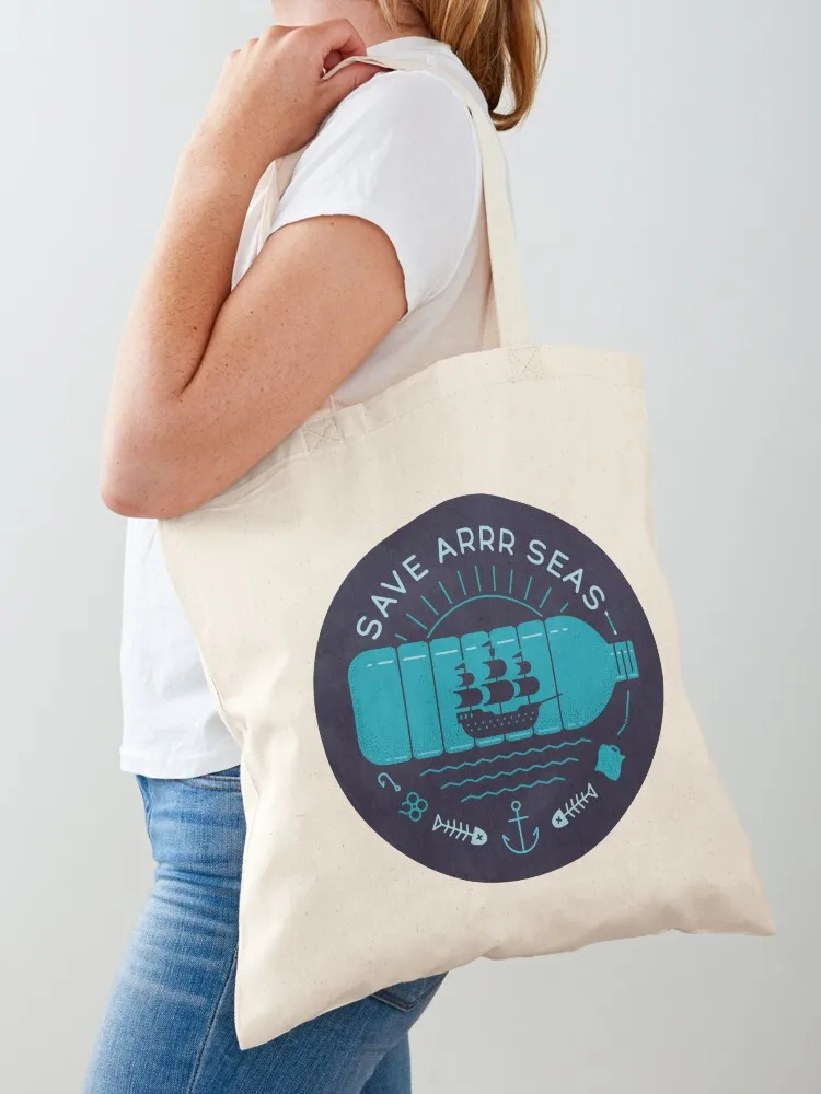 

Save Arrr Seas Tote Bag tote bag canvas shopping trolley bag Big women free delivery bags