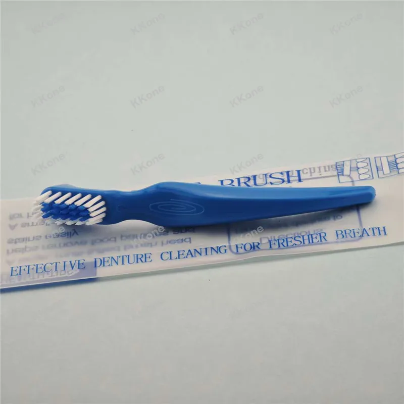 50Pcs Denture Cleaning Brush Dual Heads Multi-Layered Bristles Gum Cleaner For Men Women False Teeth Oral Cleaning Tools