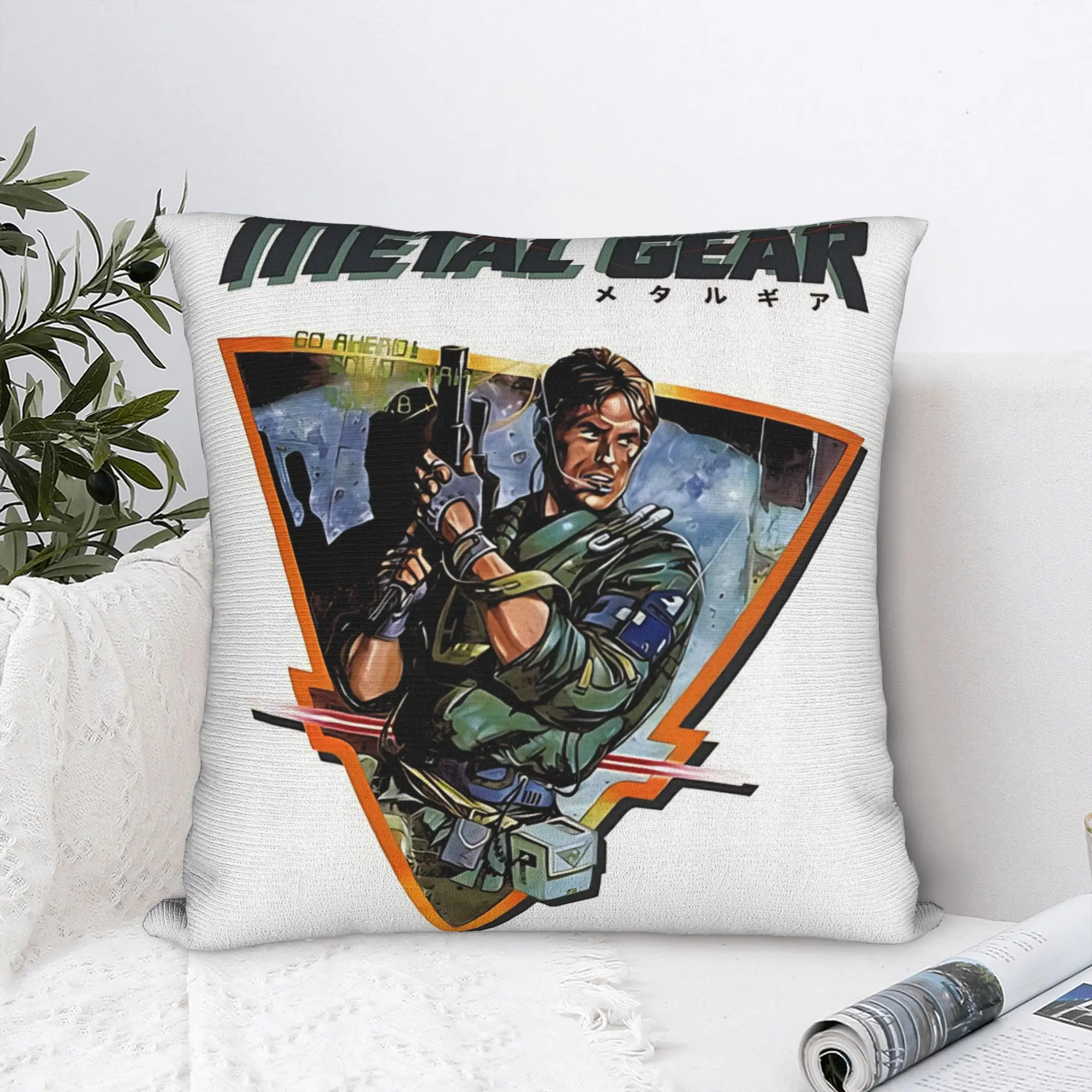 Operation Intruder Metal Gear Solid Pillowcases  Fashion Pillow Case For Sofa Home Decoration Graphic Pillow Cover