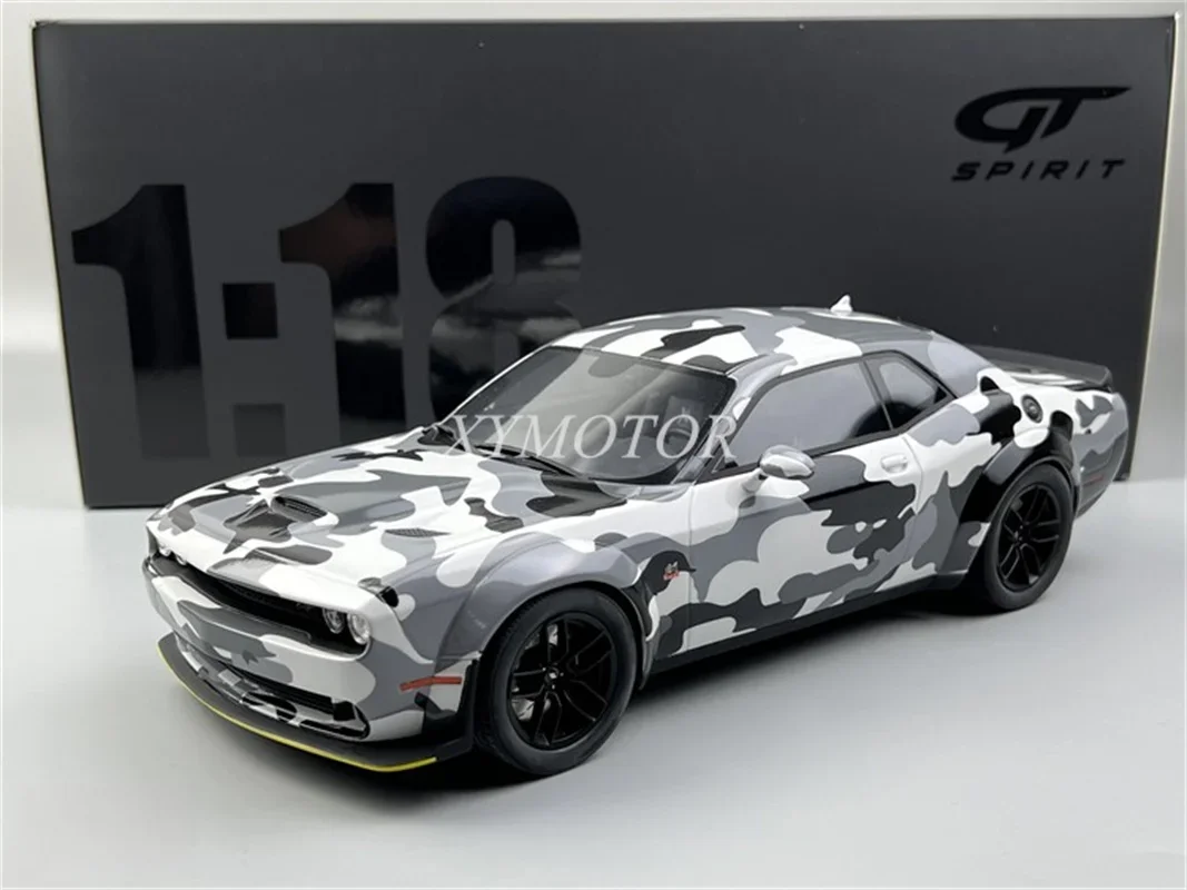 

GT Spirit 1/18 для DODGE CHALLENGER R/T GT831, камуфляжная литая под давлением модель автомобиля, игрушки, подарки, хобби, дисплей, коллекция украшений