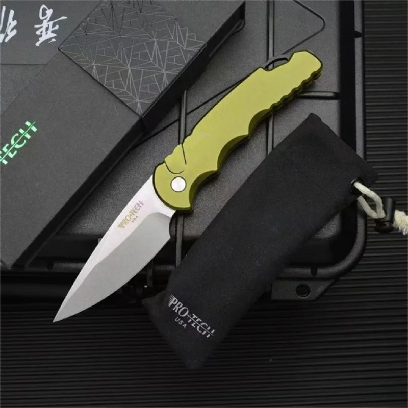 

T501- Super Technology Aluminum Alloy Handle Folding Knife Portable Pocket Knife EDC Collectible Gift Mini Knife