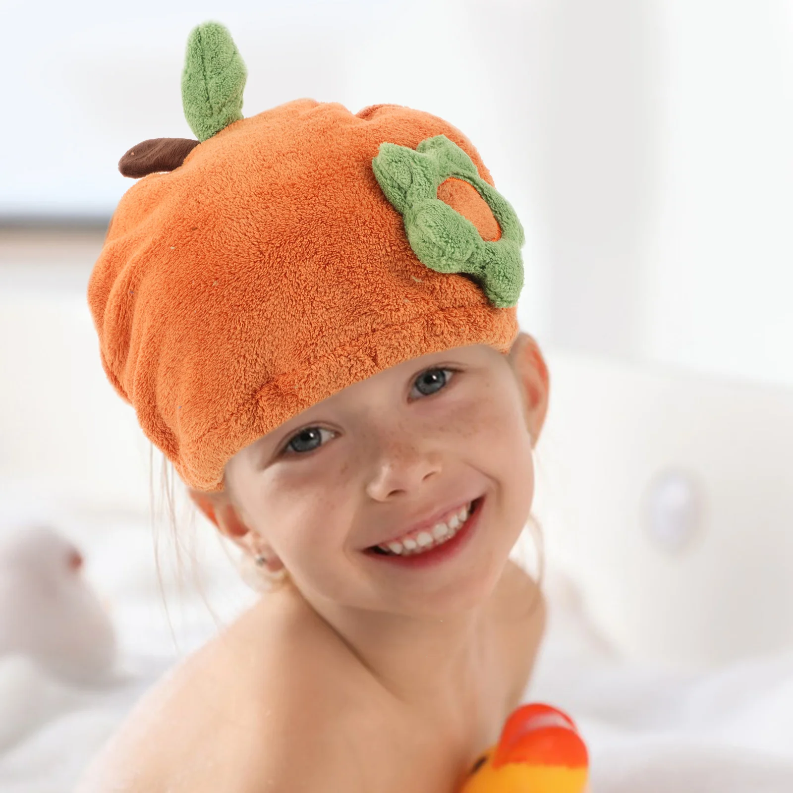 

Cartoon Hair Drying Cap for Children Soft Lightweight Waterproof Hair Towel Wrap Cute Design Fast Absorbing Baby Shower Dry Cap